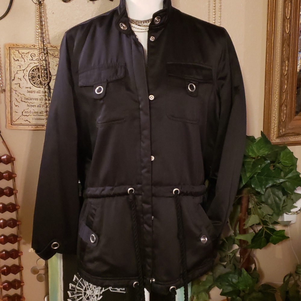 JH Collectibles Petite Black Jacket Size Large